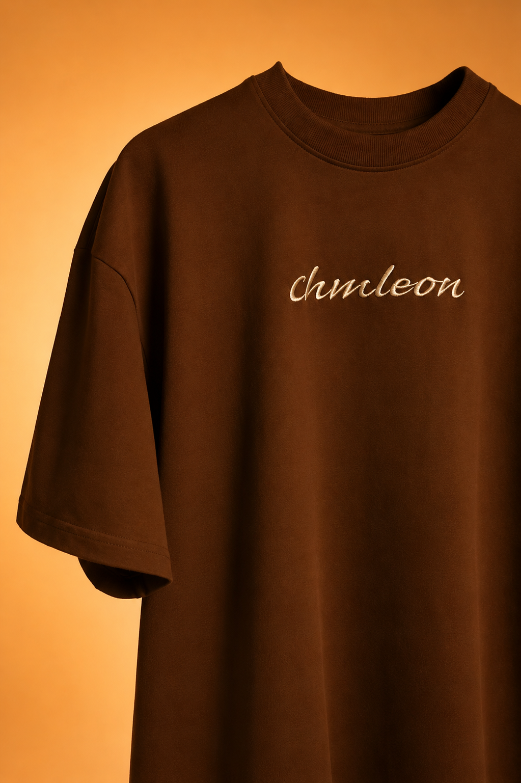 CRAYON BROWN Boxy fit tee