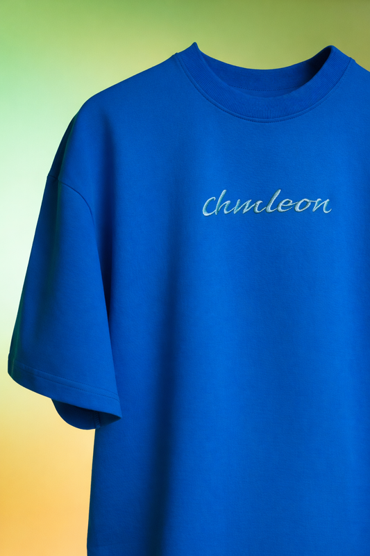 CRAYON BLUE Boxy fit tee