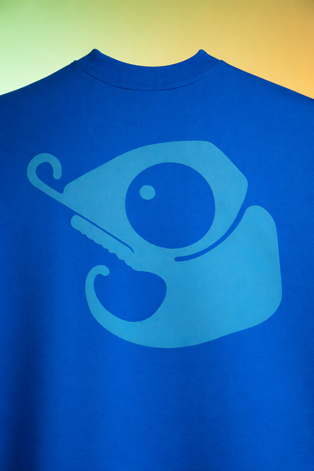 CRAYON BLUE Boxy fit tee